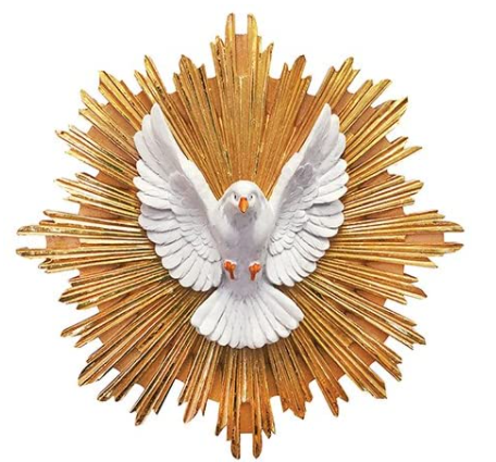 Estatua Espíritu Santo pared