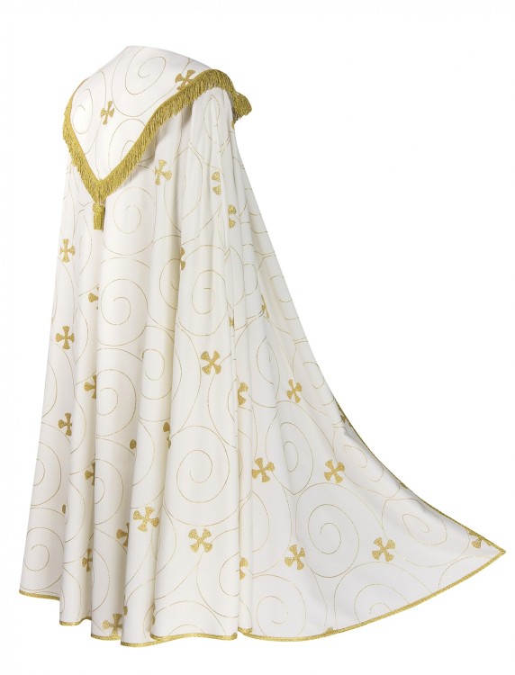 Capa pluvial Blanca cruces