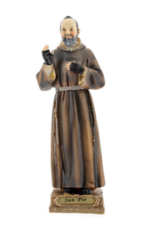 [300095] Resina - estatua Padre Pio 23 cm